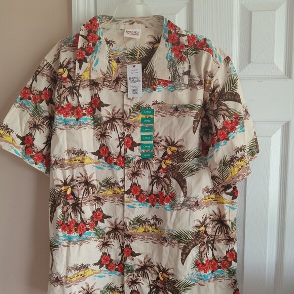 Large Hawaiian shirt made by Barefoot in Paradise - Picture 1 of 4